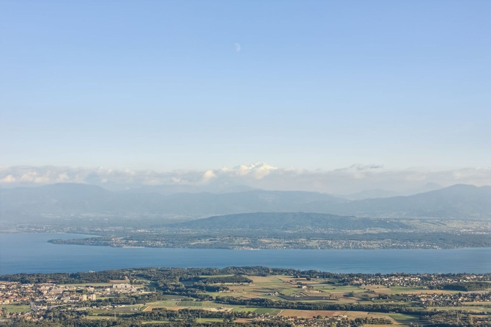 vue lac & Mont-Blanc